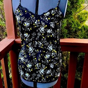 Vera Wang Spaghetti Strap Tank Top Adjustable Straps Womens Size Large.